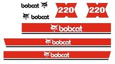 Bobcat x220 decalcomanie adesivi kit Completo