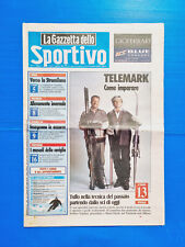 LA GAZZETTA DELLO SPORTIVO 15 GENNAIO 1999 TELEMARK-STRAMILANO-TRIATHLON-SCI