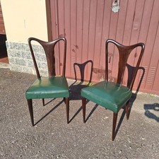 Modernariato - Ullrich  - 2 Sedie - Anni '50 '60 In Legno - Schenale Sagomato