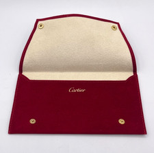 Cartier pochette da viaggio travel box porta occhiali/cinturino  velluto