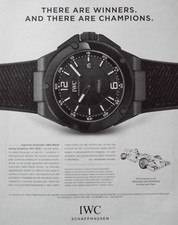 Pubblicità Advertising Ritaglio Italian 2013 OROLOGIO IWC INGENIEUR AMG BLACK