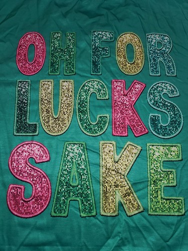For lucks sake - oh,