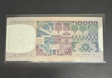 50000 Lire Volto Di Donna Tripla A - Serie AA-A Con Perizia