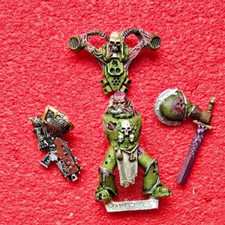 DEATH GUARD CHAOS SPACE MARINE SERGEANT LORD - METAL OOP NURGLE PLAGUE WARHAMMER