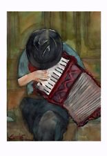 The Accordion Player Print –