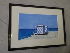 Salvatore Magazzini "Marina" anni 2000 cm 21x32 olio su cartone