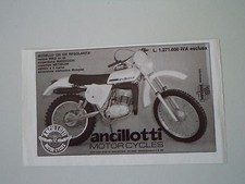 advertising Pubblicità 1977 MOTO ANCILLOTTI 125 CH REGOLARITA'