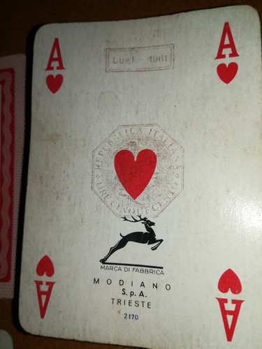 1961 vecchie carte - da, gioco