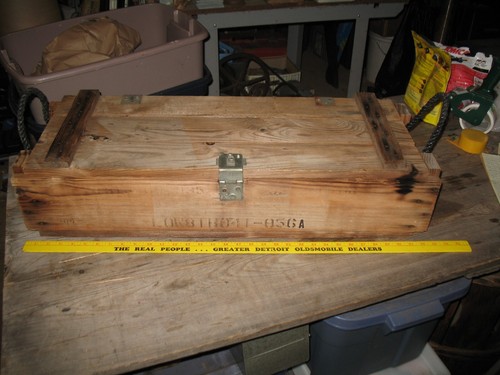 Cassetta baule munizioni legno
