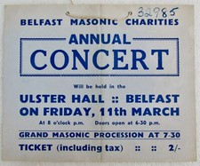 1950's BELFAST MASONIC