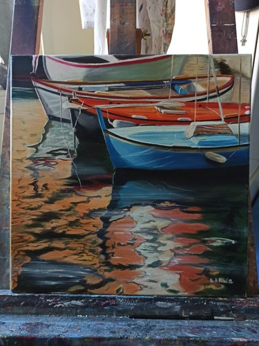 Quadro olio tela - olio, su