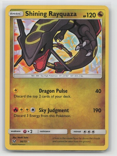 Shining rayquaza shiny holo - rayquaza,