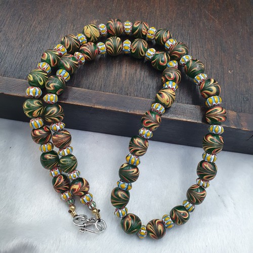 Collana perle piume - collana,