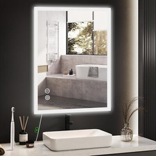 Specchio 50 x 70 cm YOLEO con luce LED dimmerabile