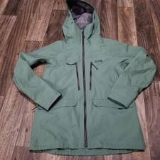 Giacca Mountain Hardwear donna piccola verde Gore-Tex RECCO pullover con cappuccio sci