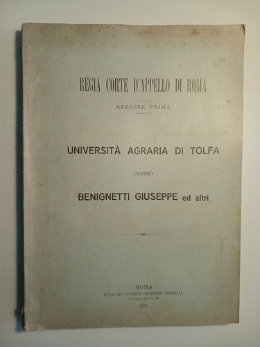 Regia corte d - aa.vv., d'appello