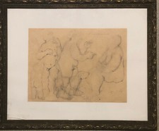 Vecchio disegno a matita, con