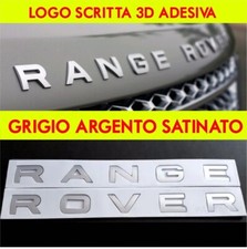 logo scritta range rover grigio Argento Satinato evoque sport velar vogue satin