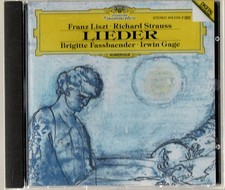 DGG FULL SILVER GERMANY BRIGITTE FASSBAENDER - LISZT & RICHARD STRAUSS LEIDER