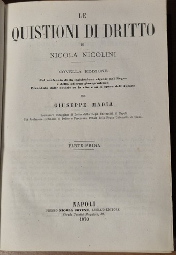 Quistioni diritto nicola - quistioni,