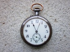 OROLOGIO DA TASCA MECCANICO MANUALE CIPOLLA TASCHINO QUADRANTE PERFETTO ANTICO