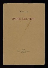 libro ONORE DEL VERO Mario