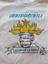 T-SHIRT MAGLIA ULTRAS LAZIO DEGLI IRRIDUCIBILI DOPPIA STAMPA NUOVA TG XL