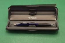 Vintage Parker Penna Biro colore blu e nero con Scatola originale