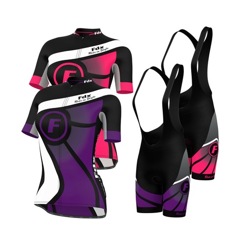 Maglia ciclismo donna - , fdx