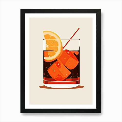 Illustrazione negroni infuso - illustrazione,
