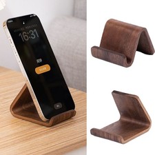 Supporto Telefono Legno Noce Design Creativo Legno Massello Supporto Smartphone Universale