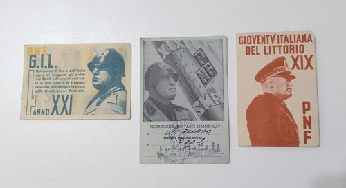 Vecchia tessera gioventu - tessera,