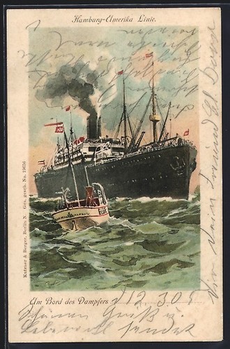 Cartolina nave passeggeri