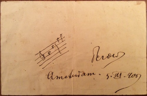 Documento autografo lorenzo - autografo, di