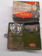 FS FERROVIE DELLO STATO LAMPADA 3 LUX DI SEGNALAZIONE FUNZIONANTE SIGNAL LAMP