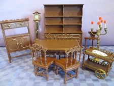 CASA DELLE BAMBOLE - MOBILI SOGGIORNO SALOTTO - VINTAGE MADE IN ITALY - 11 pezzi