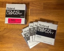 Roland Sampler Sound Library L-551 per S550 S330 W30 Set di 5 Floppy  #0001-0005