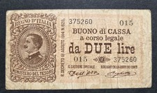 2 LIRE BUONO DI CASSA EFFIGE