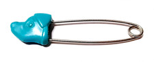 CHICCO 70s italy spilla da balia safety pin - cane blu