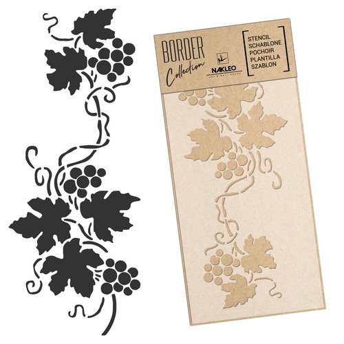 Bordura stencil riutilizzabile - bordura,