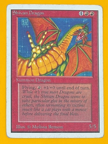 Mtg shivan dragon unlimited - mtg,