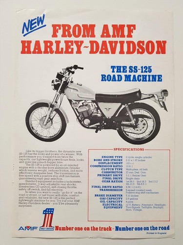 Harley davidson ss125 250 - ss125, 175