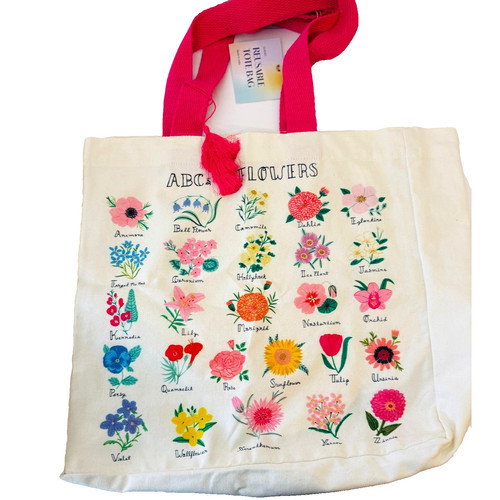 Borsa tote fiori