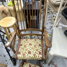 Sedia dondolo vintage retrò - sedia,