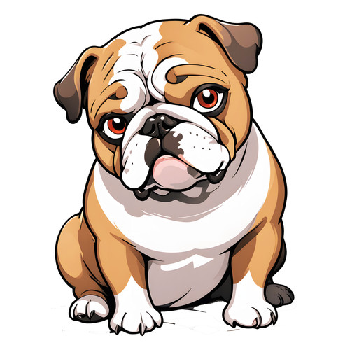 Adesivi auto bulldog inglese - auto,