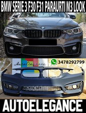 PARAURTI ANTERIORE BMW SERIE 3 F30 F31 2011-2015 LOOK M3 + LAMA ABS / PLASTIC .-