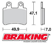 BRAKING PASTIGLIE POSTERIORI HM CR E DERAPAGE 50 2003-2005 BRAKE PADS REAR
