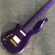 prince chitarra elettrica mancina nuvola colore viola oro hardware spedizione gratuita