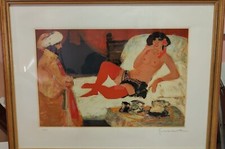 SALVATORE FIUME - opera serigrafica anni 80', acquaforte a 21 colori, originale 