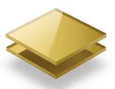 PLEXIGLASS SPECCHIATO 3 MM vendita al MQ - ORO